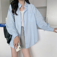 Load image into Gallery viewer, Long Sleeve Shirt Coat Women&#39;s Design Sense Minority Spring And Autumn 2021 New Korean And Versatile Pink Top