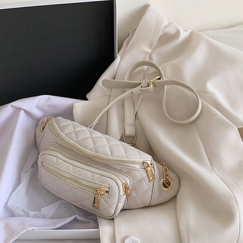 Luxury Women Messenger Belt Bag Pack Waist Bags Girl Travel Small Fanny Chest Pack Bolsas Ladies Mini Crossbody Bag Hip Purse