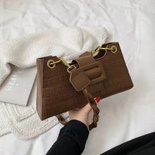Load image into Gallery viewer, Luxury baguette texture retro new fashion one-shoulder underarm stone pattern diagonal bag