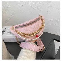 Load image into Gallery viewer, Luxury belt bag ladies new trend fashion messenger shoulder rhombic chain female bag
