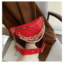 Load image into Gallery viewer, Luxury belt bag ladies new trend fashion messenger shoulder rhombic chain female bag