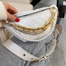 Load image into Gallery viewer, Luxury belt bag ladies new trend fashion messenger shoulder rhombic chain female bag
