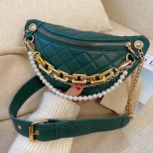 Load image into Gallery viewer, Luxury belt bag ladies new trend fashion messenger shoulder rhombic chain female bag