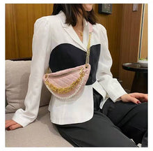 Load image into Gallery viewer, Luxury belt bag ladies new trend fashion messenger shoulder rhombic chain female bag