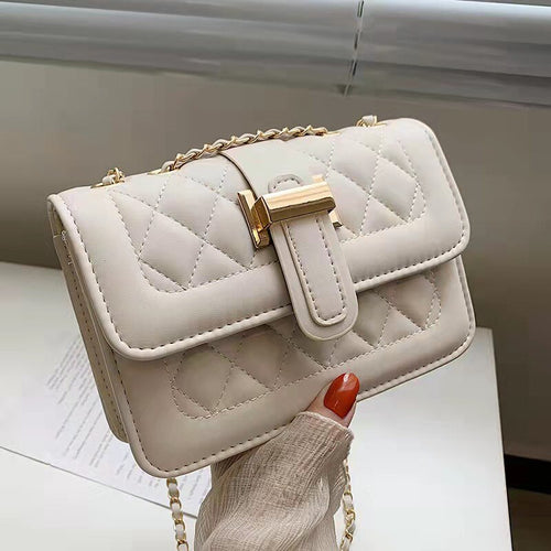 Luxury female bag 2022 new Korean fashion chain messenger bag casual texture single shoulder bag female bag