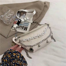 Load image into Gallery viewer, Luxury female bag  Western style waist bag chain solid color one-shoulder messenger female bag