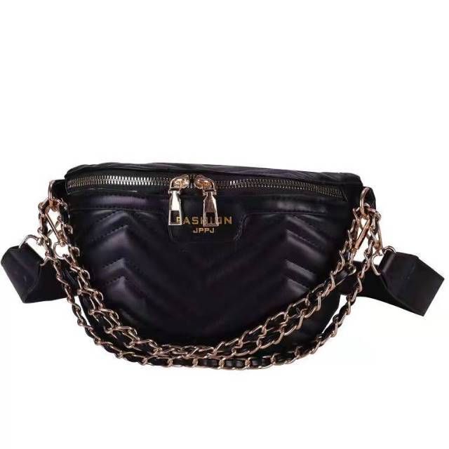 Luxury female bag new texture small bag messenger shoulder chain soft leather simple waist bag wallet