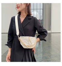 Load image into Gallery viewer, Luxury female bag new texture small bag messenger shoulder chain soft leather simple waist bag wallet