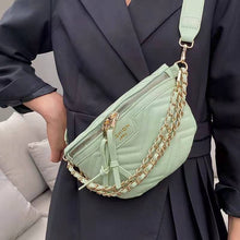 Load image into Gallery viewer, Luxury female bag new texture small bag messenger shoulder chain soft leather simple waist bag wallet