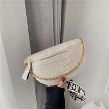 Load image into Gallery viewer, Luxury handbags 2021 new one-shoulder messenger embossed chain waist bag chest bag