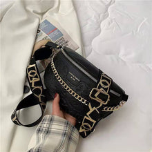 Load image into Gallery viewer, Luxury handbags 2021 new one-shoulder messenger embossed chain waist bag chest bag