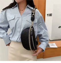 Load image into Gallery viewer, Luxury handbags 2021 new one-shoulder messenger embossed chain waist bag chest bag