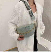 Load image into Gallery viewer, Luxury handbags 2021 new one-shoulder messenger embossed chain waist bag chest bag