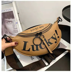 Luxury handbags, high-end design, new fashion, wide band, shoulder messenger, letters, all-match pockets, ladies bags