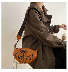 Luxury handbags, high-end design, new fashion, wide band, shoulder messenger, letters, all-match pockets, ladies bags