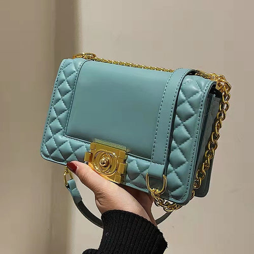 Luxury high-end brand 2022 new fashion all-match diagonal one-shoulder small square bag female bag