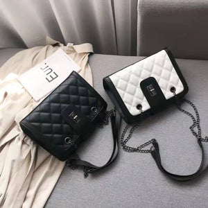 Luxury high-end design brand handbags 2021 new rhombus chain shoulder simple embroidered thread retro messenger bag