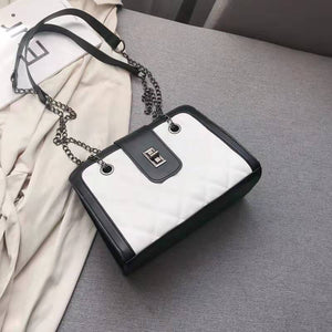 Luxury high-end design brand handbags 2021 new rhombus chain shoulder simple embroidered thread retro messenger bag