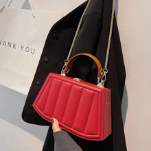 Load image into Gallery viewer, Luxury high-end design brand new fashion texture box casual chain single shoulder messenger bag