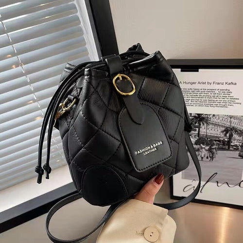 Luxury new all-match messenger bag fashion one-shoulder bucket bag one drop shipping