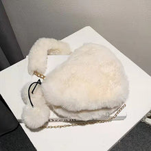 Load image into Gallery viewer, Luxury new plush niche chain shoulder messenger fashion plush bag