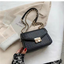 Load image into Gallery viewer, Luxury niche design contrast color western diamond embossed chain one-shoulder messenger handbag