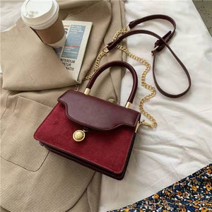 Luxury retro handbags new frosted texture single shoulder messenger fashion portable small square bag handbags