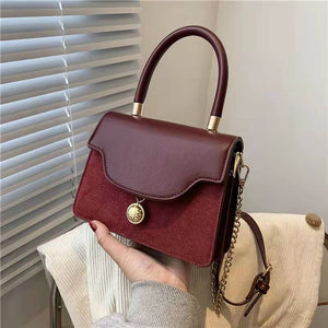 Luxury retro handbags new frosted texture single shoulder messenger fashion portable small square bag handbags