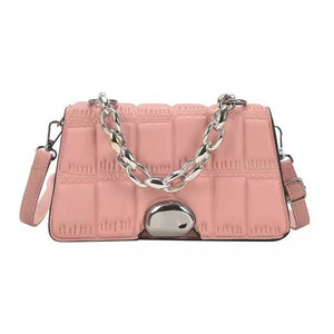 Luxury rhombus handbags niche design chain one shoulder portable messenger small square bag wallet