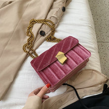 Load image into Gallery viewer, Luxury women crossbody bag high quality velvet chain female designer shoulder bag Splicing package party small square bags