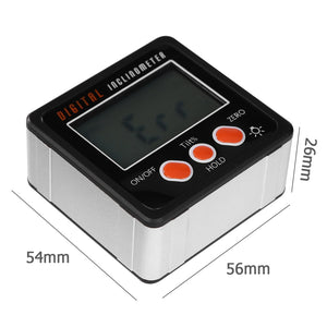 Magnetic Digital Inclinometer Level Box Gauge Angle Meter Finder Protractor Base Measuring Tools
