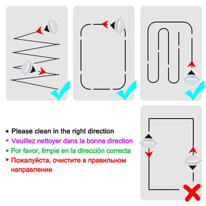 Magnetic Window Brush Glass Cleaner Brush Tool Window Wipe Double Side Magnetic Glass Brush for Washing Household Cleaning Tool