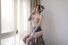 Load image into Gallery viewer, Maid Uniform Women Sexy Lingerie Allure Suit Lovely Dew PP Apron Pajamas Femme Outfit Cosplay  Maid  Skirt Set  Kawaii Lingerie