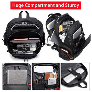 Male 45L Travel backpack 15.6 Laptop Backpack Men USB Anti theft Backpacks for teens schoolbag youth mochila women backbag
