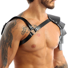 Load image into Gallery viewer, Male Bondage Lingerie Leather Harness Men Adjustable Gay Clothing Sexual Body Chest Harness Belt Strap Punk Rave Costume for Sex