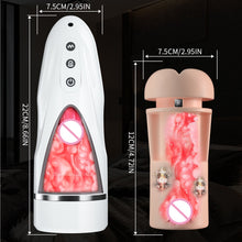 Load image into Gallery viewer, Male Masturbator Cup Realistic Tongue and Mouth Vagina Blowjob Sex Machines Toy for Men Pocket Pussy Blowjob Stroker Vibrating