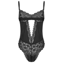 Load image into Gallery viewer, Male Sexy Underwear Gay Sissy See-through Lace Patchwork Cutout Jumpsuit Men Erotic Lingerie Fetish Bodysuit Male Sexy Costume