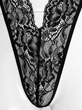 Load image into Gallery viewer, Man Sissy Catsuit Teddy Bodysuit Black Floral Lace Transparent Erotic Lingerie Sexy Nightwear Bodysuits Body Wear Sexy Lingerie