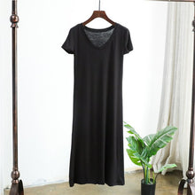 Load image into Gallery viewer, Maxi T Shirt Dress Women Summer Beach Boho Party Vintage Casual Slit Long Dress Plus Size Women Clothing Ladies Dresses Vestidos