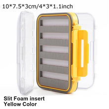 Load image into Gallery viewer, Maximumcatch 4Sizes Slit Foam&amp;Easy-Grip Foam Fly Fishing Box Double Side Waterproof Plastic Tackle Box Transparent Fly Box