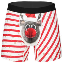 Load image into Gallery viewer, Men Christmas Underwear Pouch Boxer Homme Boxershorts Men&#39;s Boxers Sexy Funny Panties Underpants 3D Print Funny Boxer Shorts