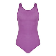 Load image into Gallery viewer, Men Sexy Jumpsuit Leotard Solid Color Round Neck Sleeveless Skinny Bodycon Bodysuit Wrestling Singlet Stretchy Swimsuit Swimwear