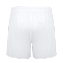 Load image into Gallery viewer, Men Stretch Swim Trunks Elastic Waist See-Through Drawstring Quick Dry Beach Shorts with Pockets and Bulit-in Mesh Lining Briefs