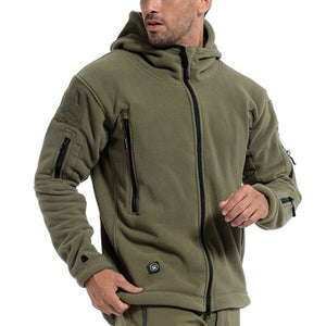 Men US Military Winter Thermal Fleece Tactical Jacket Outdoors Sports Hooded Coat Militar Softshell Hiking Outdoor Army Jackets