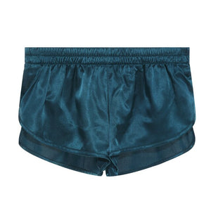 Men Underwear Solid Low Waist Satin Boxer Shorts Men&#39;s Underpants Breathable Underwear Comfortable Fit Men Gay Lingerie Panties