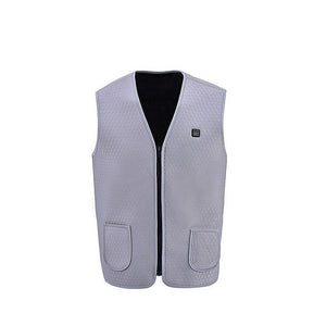 Men Women Outdoor USB Infrared Heating Vest Jacket Winter Flexible Electric Thermal Clothing Waistcoat Fishing Hiking Dropship