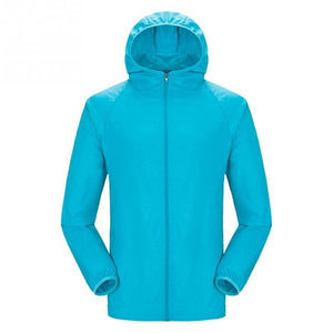 Men Women Raincoat Hiking Travel Waterproof Windproof Jacket Outdoor Bicycle Sports Quick Dry Rain Coat Sunscreen Unisex #0825