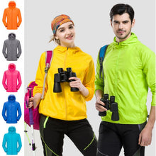 Load image into Gallery viewer, Men Women Raincoat Hiking Travel Waterproof Windproof Jacket Outdoor Bicycle Sports Quick Dry Rain Coat Sunscreen Unisex #0825