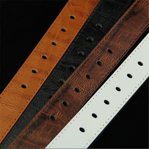 Men's Denim Casual Belt Hollow Rivet Punk Style Wide Belt for New Fashion Strap Male High Quality Jeans PU Leather Belt