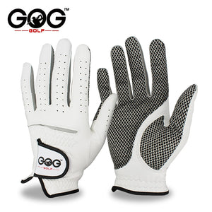 Men's Left Right Hand Soft Breathable Pure Sheepskin Golf Gloves Genuine Leather Golf Gloves Free Shipping